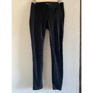 7 For All Mankind Sheer Geometric Leggings